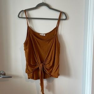 Tie Front Tank Top - Size Medium